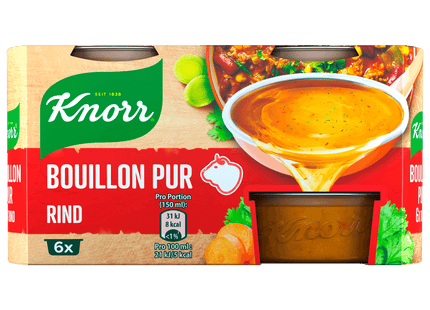 Knorr Bouillon Pur Rind Brühe 6 x 500 ml