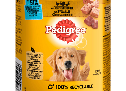 Pedigree Dose 3 Sorten Geflügel Classic 800g