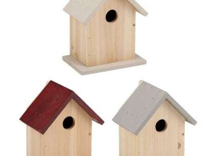 Umweltfreundliche Vogelhäuser, 3er-Pack, verschiedene Designs, 100 % FSC-zertifiziertes Holz, locken Wildtiere an TK Gruppe® Grosshandel 