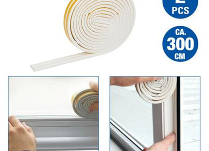 Weißes D-Form Wetterstreifen - Premium Dichtung für verbesserte Tür- & Fensterisolierung TK Gruppe® Grosshandel 