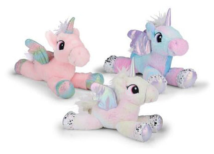 Weiches Einhornspielzeug 34cm 3er-Pack bunt - Niedliches Plüsch-Fantasiepferd für Kinder und Sammler TK Gruppe® Grosshandel 