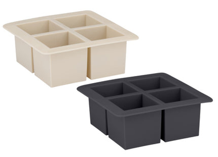 Eiswürfelform-Set - 2er-Pack Silikon-Eiswürfelformen mit verschiedenen Formen für Getränke und Cocktails TK Gruppe® Grosshandel 