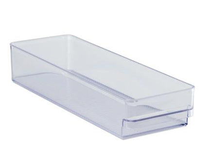 Schlanke Kühlschrank Aufbewahrungsbox, 29,7x9,5x5 cm, Stapelbarer Durchsichtiger Organizer für Kühlschrankeffizienz TK Gruppe® Grosshandel 