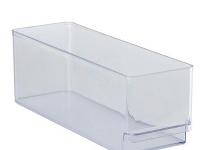 Kompakter Kühlschrank Organizer Behälter, 29.7x9.5x10 cm, Durchsichtiger Stapelbarer Aufbewahrungscontainer für Effiziente Raumnutzung TK Gruppe® Grosshandel 