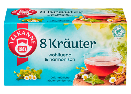 Teekanne Wohltuende 8 Kräuter 40g, 20 Beutel