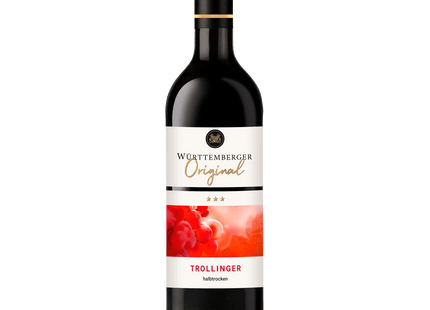 Württemberger Rotwein Trollinger QbA halbtrocken 0,75l