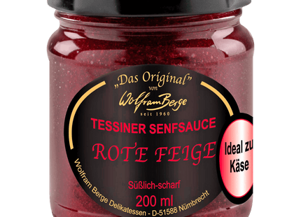 Wolfram Berge Tessiner Senfsauce Rote Feige 200ml