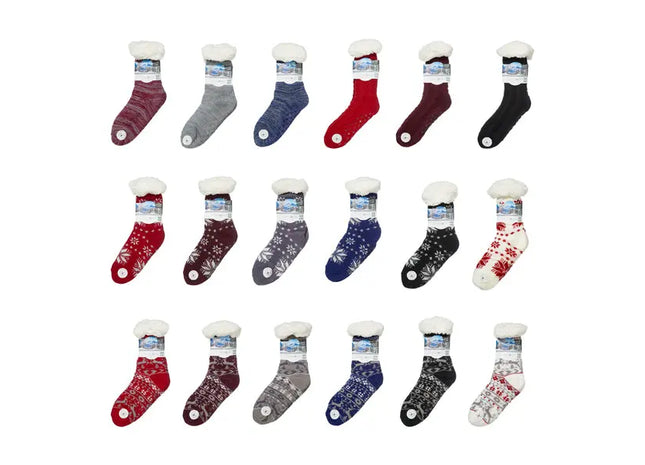 18er-Pack Hüttensocken – Gemütlich & Stilvoll für Zuhause TK Gruppe® Grosshandel 