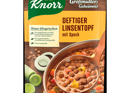 Knorr Eintopf Großmutters Geheimnis Deftiger Linsentopf 2 Teller