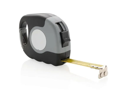 5m/19mm Bandmaß mit Karabiner, zweifarbig Grau-Schwarz TK Gruppe® Grosshandel 