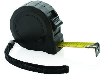 5m/19mm Maßband mit Stop-Taste - RCS recycelter Kunststoff - schwarz: Präzises, nachhaltiges Werkzeug TK Gruppe® Grosshandel 