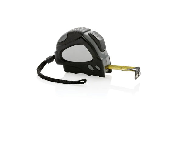 Auto-Stop-Maßband aus recyceltem Kunststoff, 5m/19mm - Schwarz Präzises und nachhaltiges Messwerkzeug TK Gruppe® Grosshandel 