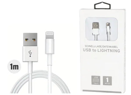1M Schnellladekabel - USB zu Blitz-Anschluss, Schnelle Synchronisation WERBUNG TK Gruppe® Grosshandel 