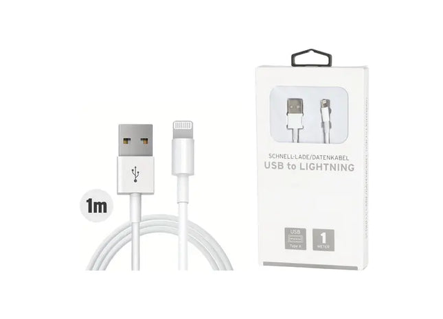 1M Schnellladekabel - USB zu Blitz-Anschluss, Schnelle Synchronisation WERBUNG TK Gruppe® Grosshandel 
