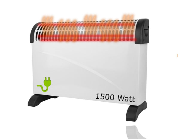 Kompaktowy grzejnik konwektorowy Basic, biały, ok. 27x27cm - idealny do małych pomieszczeń