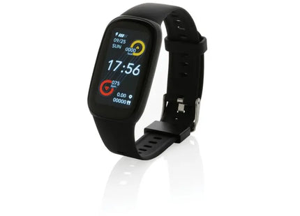 1,47 Eco-Fitnessuhr aus recyceltem TPU mit Herzfrequenzsensor - Schwarz TK Gruppe® Grosshandel 