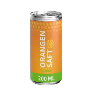 200 ml Orangensaft in Öko-Dose: Frisch & Umweltfreundlich TK Gruppe® Grosshandel 