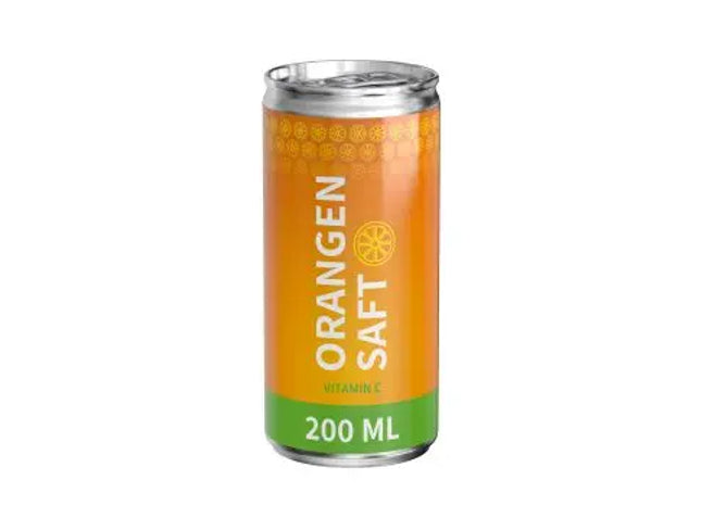 200 ml Orangensaft in der Dose: Natürlich & Frisch TK Gruppe® Grosshandel 