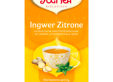 Yogi Tea Bio Tee Ingwer Zitrone 30,6g 17 Beutel