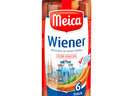 Meica Wiener extra knackig 250g, 6 Stück