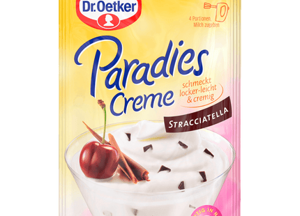 Dr, Oetker Paradiescreme Dessert Stracciatella 66g