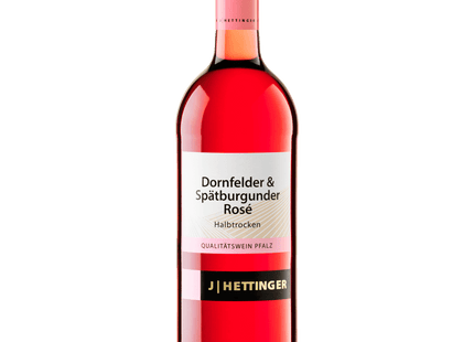 J Hettinger Rosé Dornfelder Spätburgunder halbtrocken 1l