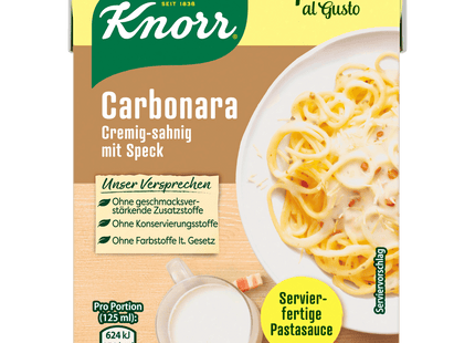 Knorr Speciale al Gusto Carbonara Soße 370 g