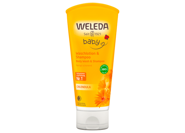 Weleda Baby Waschlotion & Shampoo Calendula 200ml