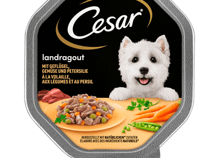 Cesar Schale Landragout mit Geflügel und Gemüse 150g