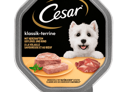 Cesar Schale Klassiker mit Geflügel und Rind 150g