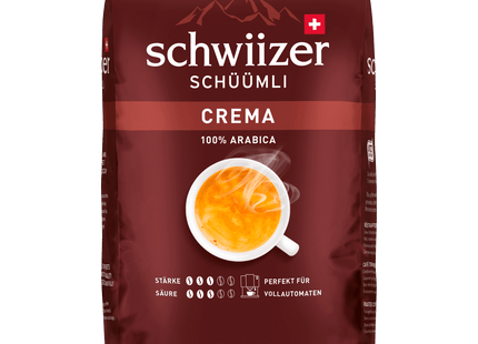 Schwiizer Schüümli Crema ganze Bohne 1kg