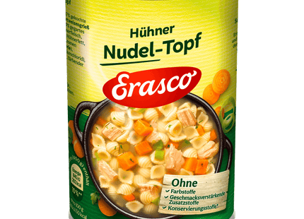 Erasco Hühner-Nudeltopf mit natürlicher Hühnerbrühe 400g