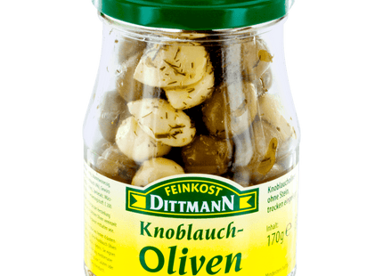 Feinkost Dittmann Knoblauch-Oliven trocken eingelegt 170g