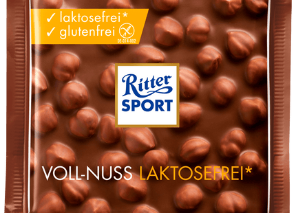 Ritter Sport Schokolade Voll-Nuss laktosefrei 100g