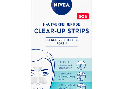 NIVEA Hautverfeinernde Clear-Up Strips 6 Stück