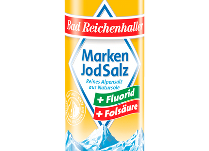 Bad Reichenhaller Marken-Jodsalz mit Fluorid+Folsäure 125g