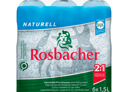 Rosbacher Naturell 6x1,5l