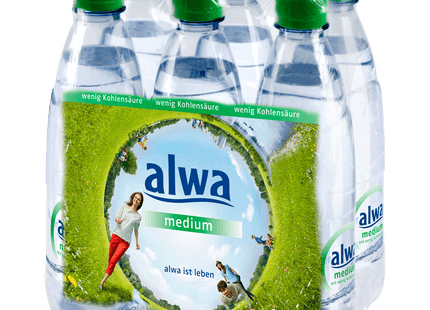 Alwa Mineralwasser Medium 6x0,5l