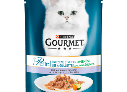 Gourmet Perle Erlesene Streifen mit Kalb & Gemüse 85g