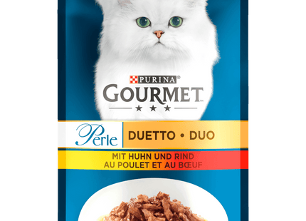 Gourmet Perle Duetto di Carne mit Huhn & Rind 85g