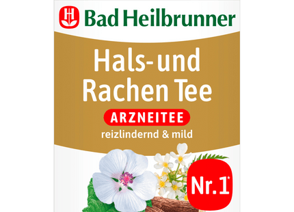 Bad Heilbrunner Arzneitee Hals- und Rachen Tee 14g, 8 Beutel