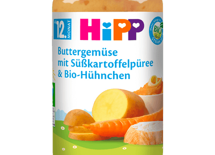 Hipp Buttergemüse-Süßkartoffel Bio-Hühnchen 250g