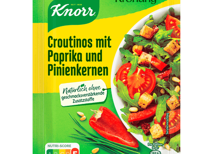 Knorr Salatkrönung Croutinos mit Paprika & Pinienkernen 25g