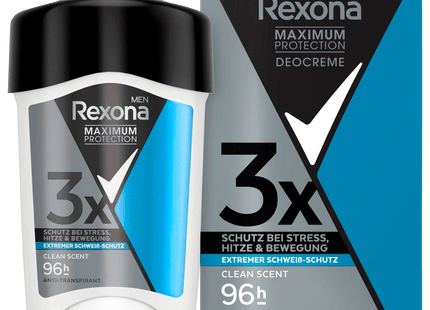 Rexona Men Deo Creme Maximum Protection Clean Scent Anti-Transpirant 45ml