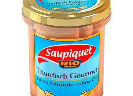 Saupiquet Thunfisch Gourmet Naturale ohne Öl im Glas 126g