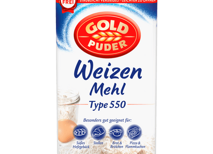 Goldpuder Weizenmehl Typ 550 1kg