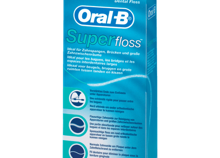 Oral-B Zahnseide Fäden SuperFloss 50 Stück