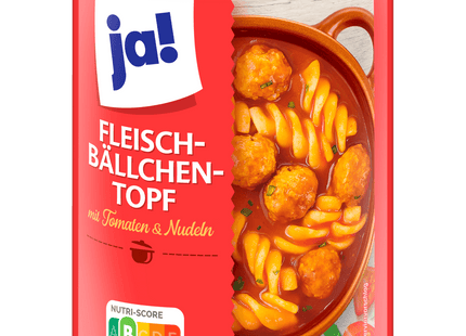 ja! Fleischbällchen-Topf mit Tomaten & Nudeln 800g