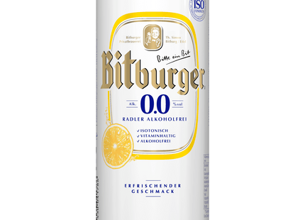 Bitburger Radler 0,0% alkoholfrei 0,5l