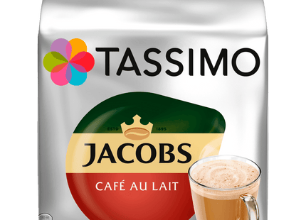 Tassimo Kaffeekapseln Jacobs Café au Lait 184g, 16 Kapseln